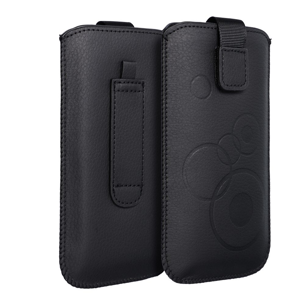 Etui wsuwka uniwersalna z osłoną aparatu Deko czarny Samsung Galaxy A31 / 6 Etui wsuwka uniwersalna z osłoną aparatu Deko czarny Samsung Galaxy A31 / 6
