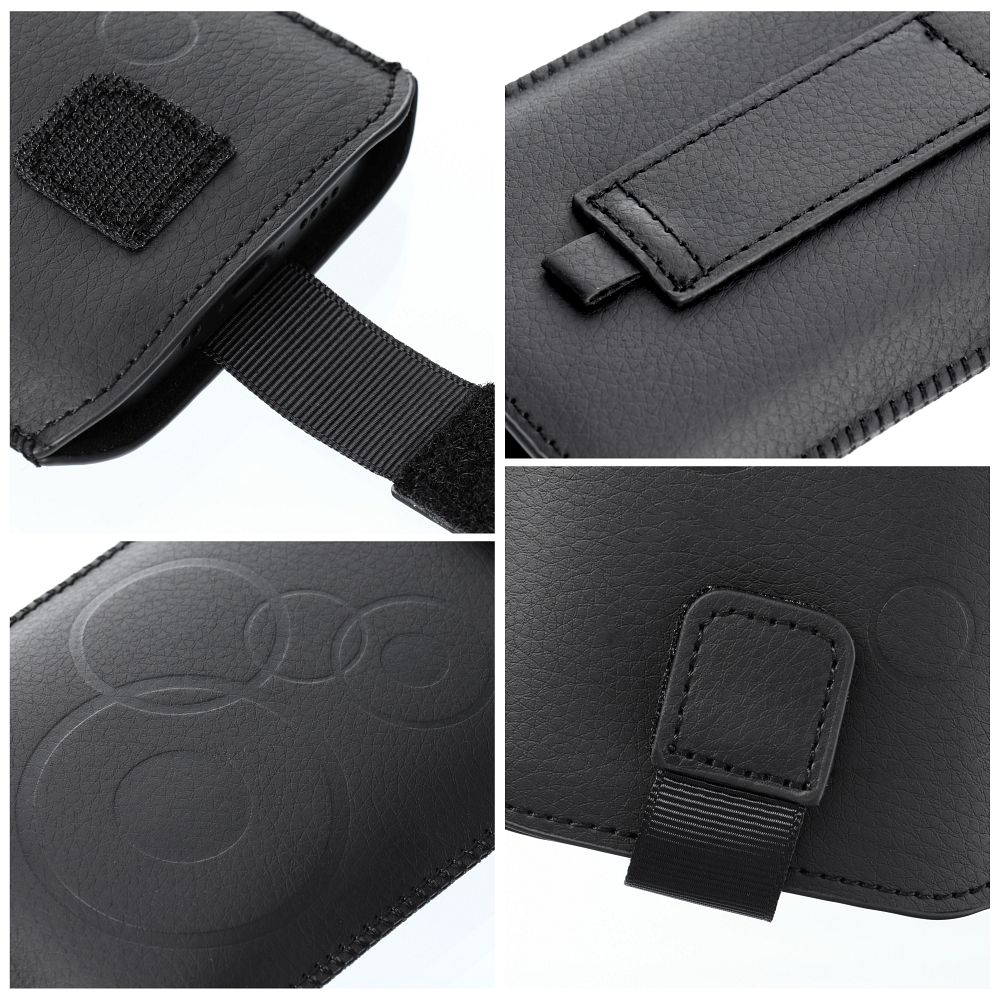 Etui wsuwka uniwersalna z osłoną aparatu Deko czarny Samsung Galaxy Grand Prime / 5 Etui wsuwka uniwersalna z osłoną aparatu Deko czarny Samsung Galaxy Grand Prime / 5