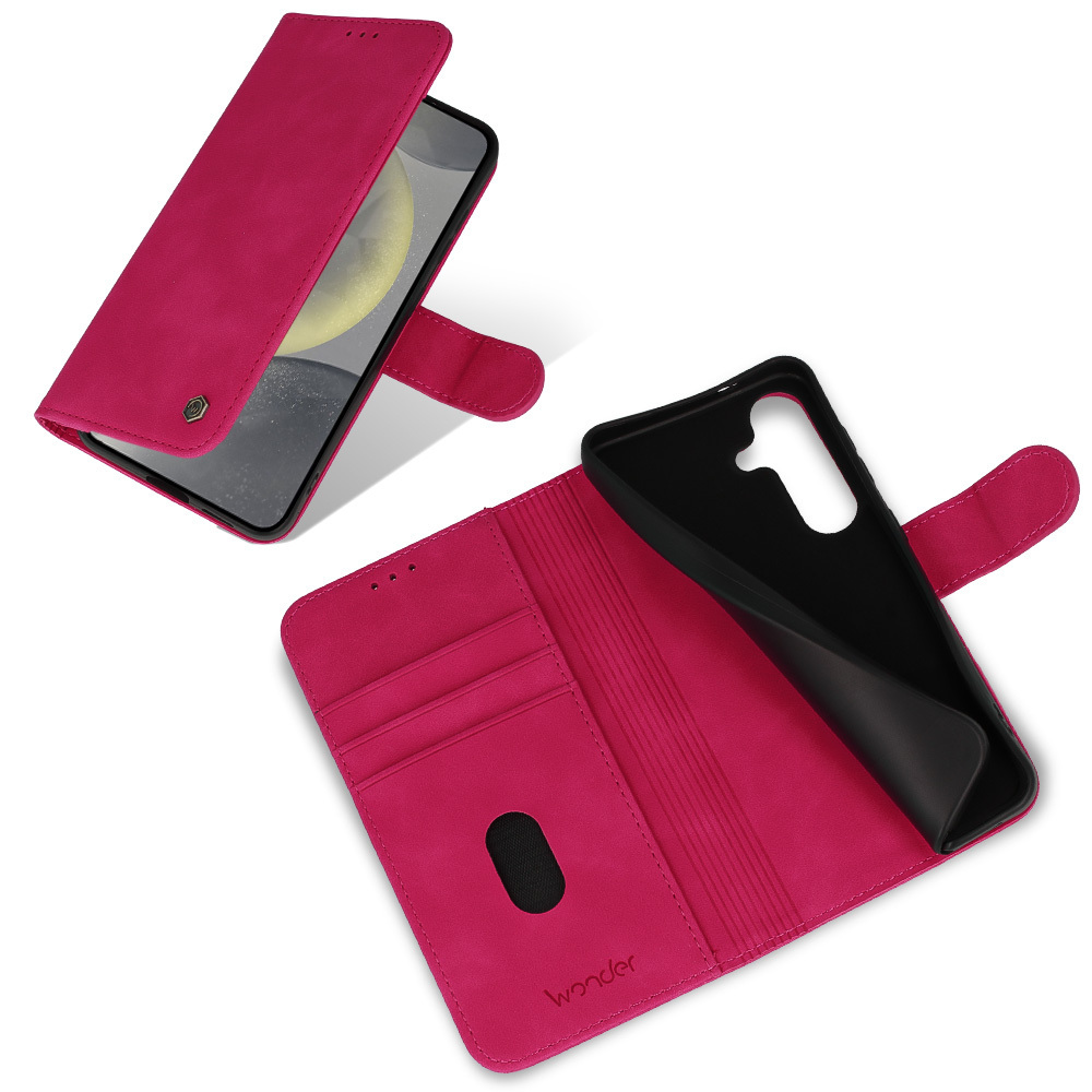 Etui z klapką Kabura Wonder Fancy fuksja Samsung Galaxy A27 5G / 5 Etui z klapką Kabura Wonder Fancy fuksja Samsung Galaxy A27 5G / 5