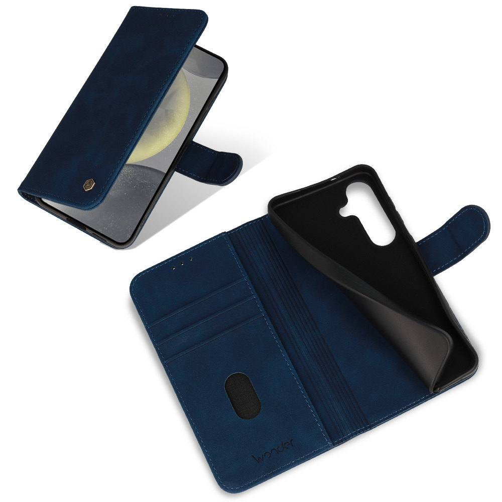 Etui z klapką Kabura Wonder Fancy granatowy Samsung Galaxy A27 5G / 5 Etui z klapką Kabura Wonder Fancy granatowy Samsung Galaxy A27 5G / 5