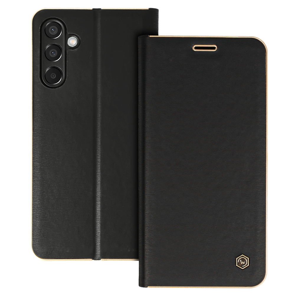 Etui z klapką na karty z podstawką Wonder Frame czarny Samsung Galaxy M15 5G Etui z klapką na karty z podstawką Wonder Frame czarny Samsung Galaxy M15 5G