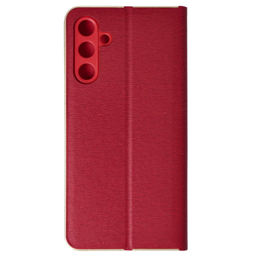 Etui z klapką na karty z podstawką Wonder Frame czerwony Samsung Galaxy M15 5G / 3 Etui z klapką na karty z podstawką Wonder Frame czerwony Samsung Galaxy M15 5G / 3
