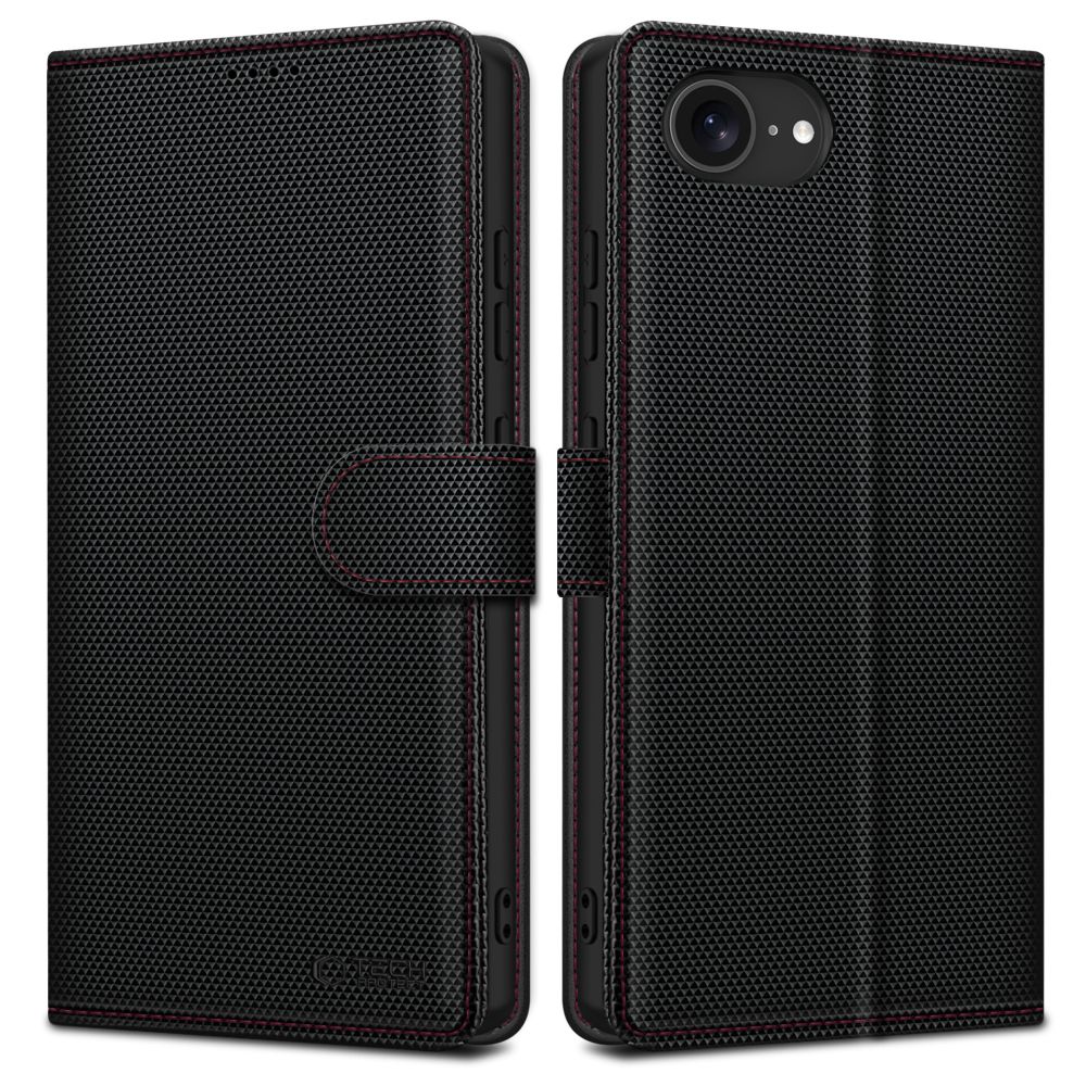 etui z klapk� Tech-protect Wallet czarne Apple iPhone 17e
