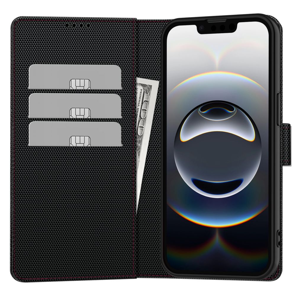 etui z klapk� Tech-protect Wallet czarne Apple iPhone 17e / 4