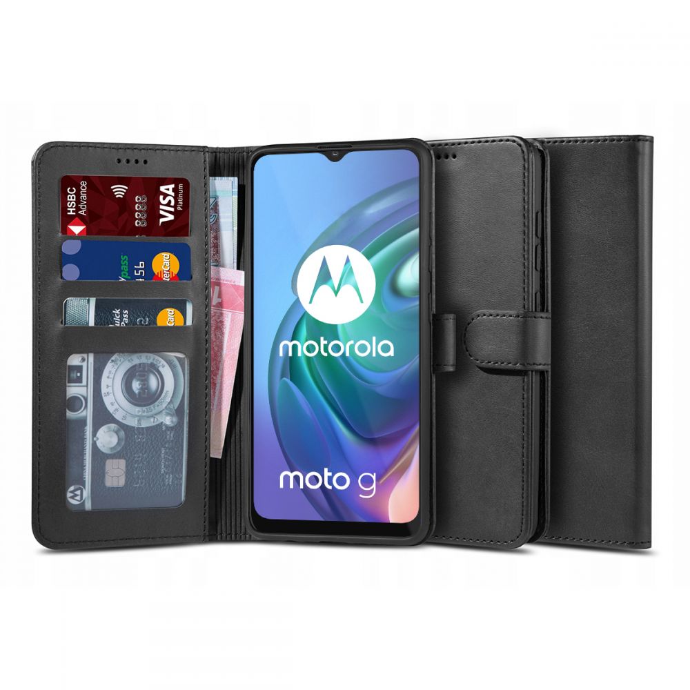 etui z klapk� Tech-protect Wallet czarne Motorola Moto G30