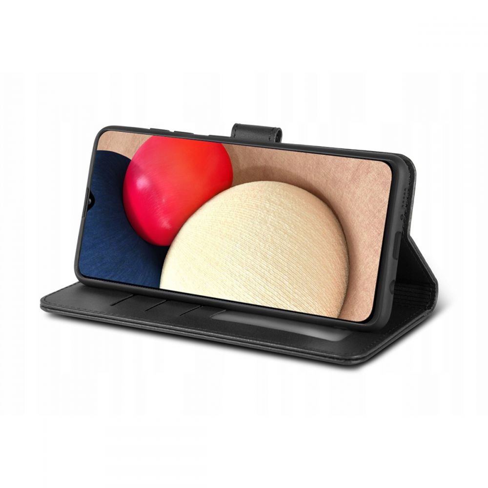 etui z klapk� Tech-protect Wallet czarne Samsung A02S / 2