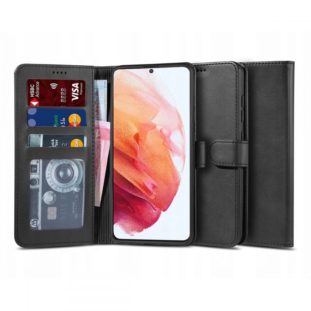 etui z klapk� Tech-protect Wallet czarne Samsung s21