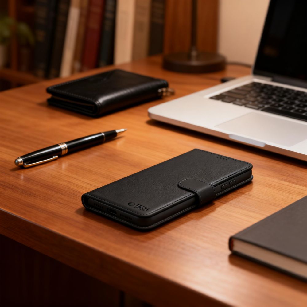 etui z klapk� Tech-protect Wallet czarne Xiaomi 17T / 3