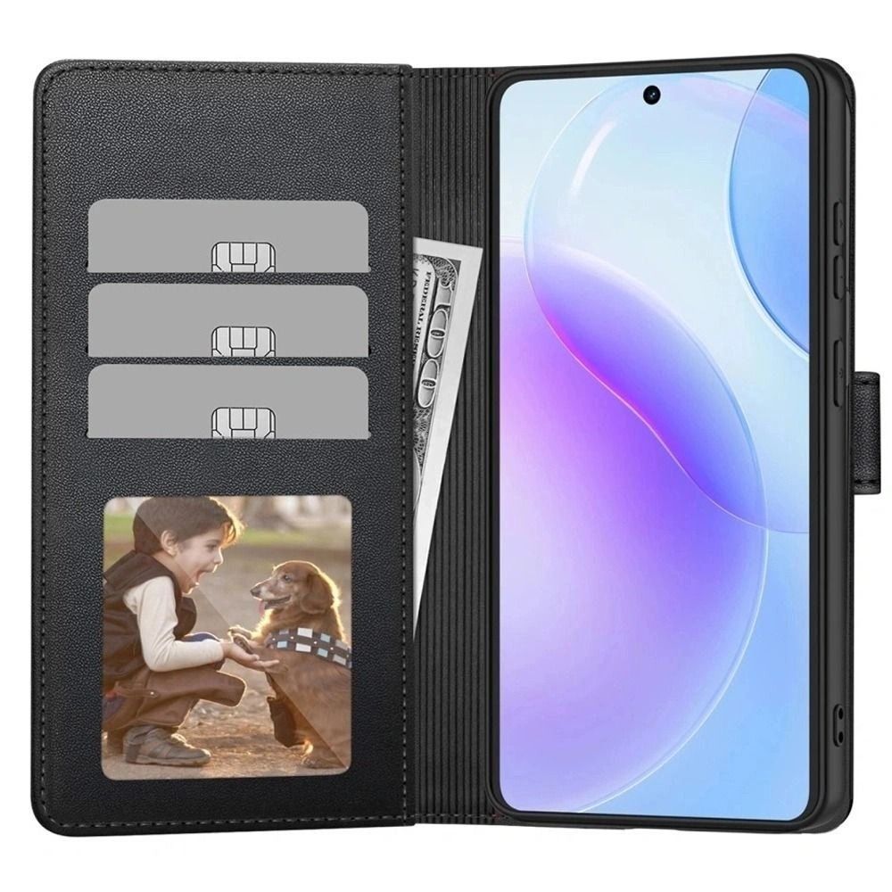 etui z klapk� Tech-protect Wallet czarne Xiaomi 17T / 6