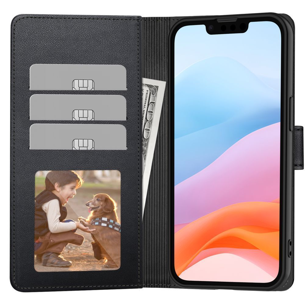 etui z klapk� Tech-protect Wallet czarne Xiaomi Poco C85 / 2