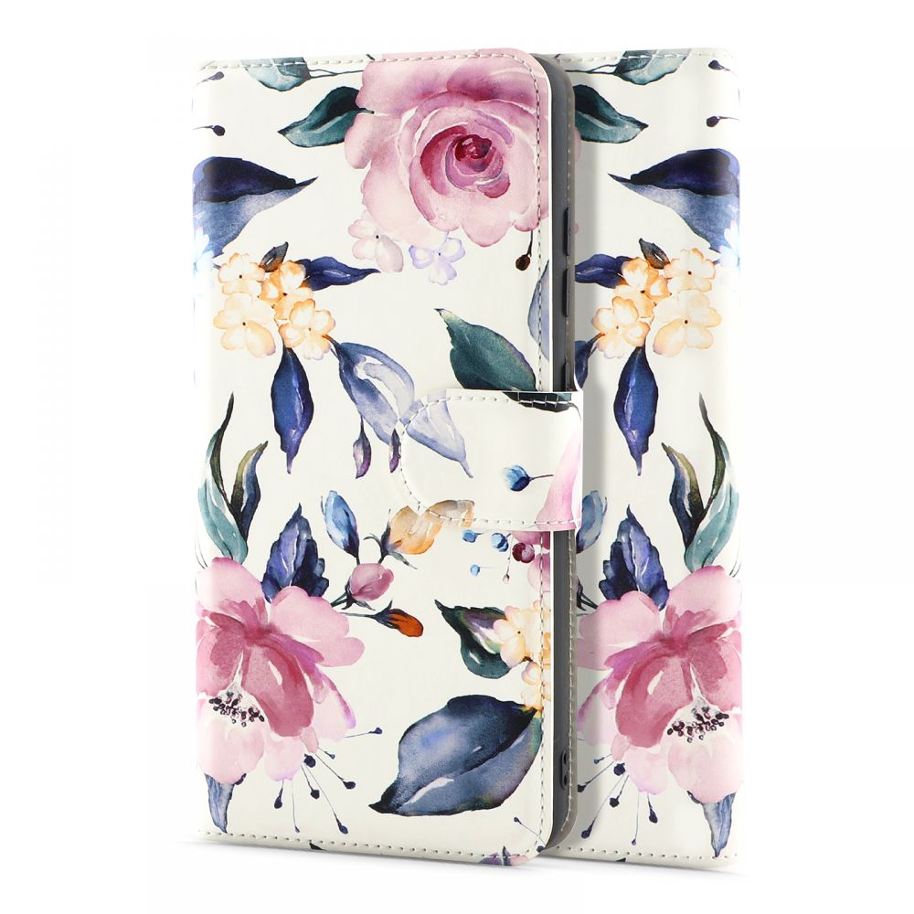 etui z klapk� Tech-protect Wallet Floral bia�e Samsung A52 5G / 2