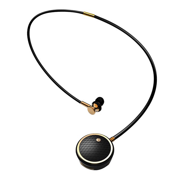 Fineblue S�uchawka Bluetooth Diamond douszne FL-C8 kana�owe czarno-z�ote TTT