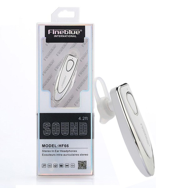 Fineblue S�uchawka Bluetooth HF-66 srebrno-bia�a TTT / 2
