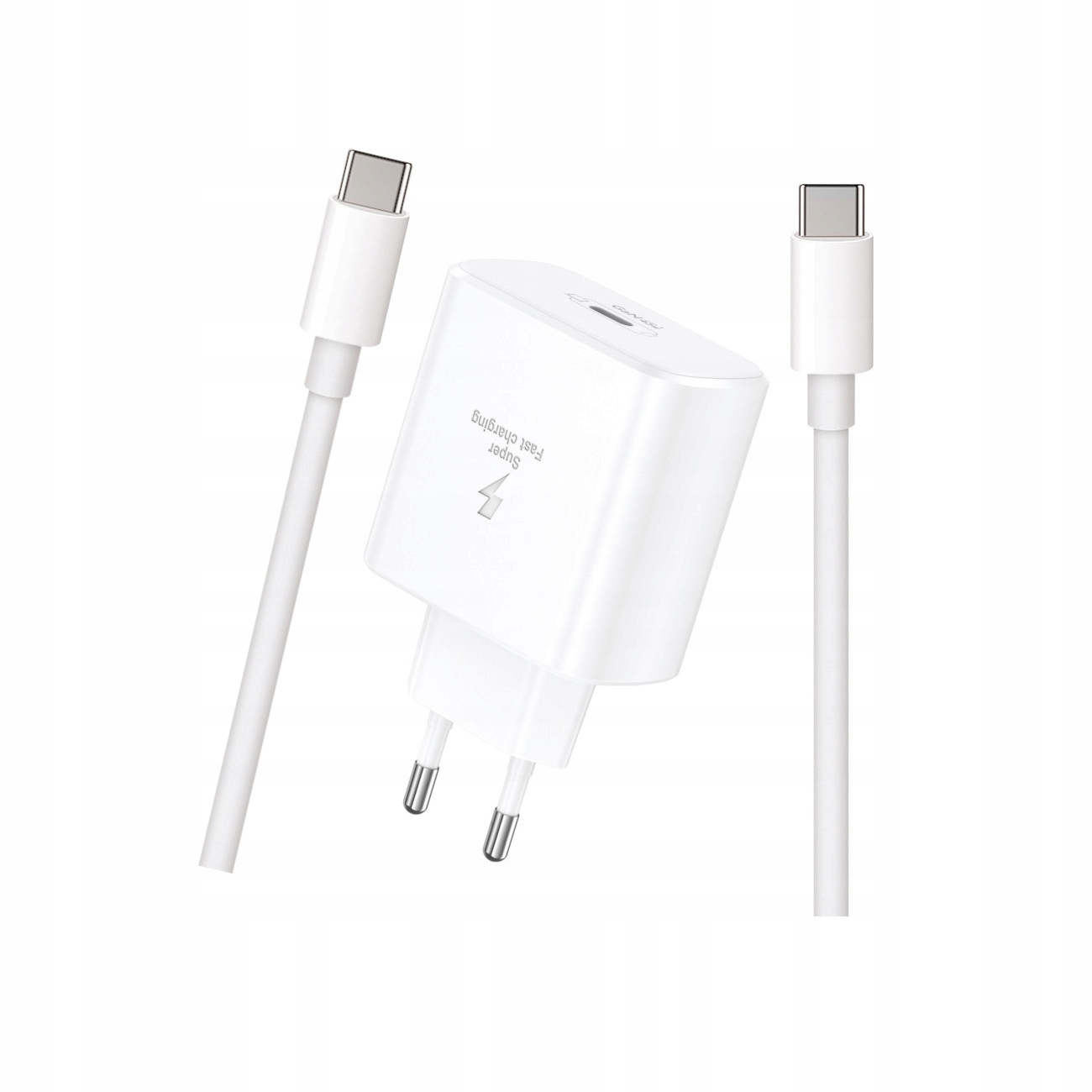 Szybka �adowarka 45W wej�cie USB-C z bardzo d�ugim kablem 3 m do telefonu bia�a Samsung Galaxy A07 4G