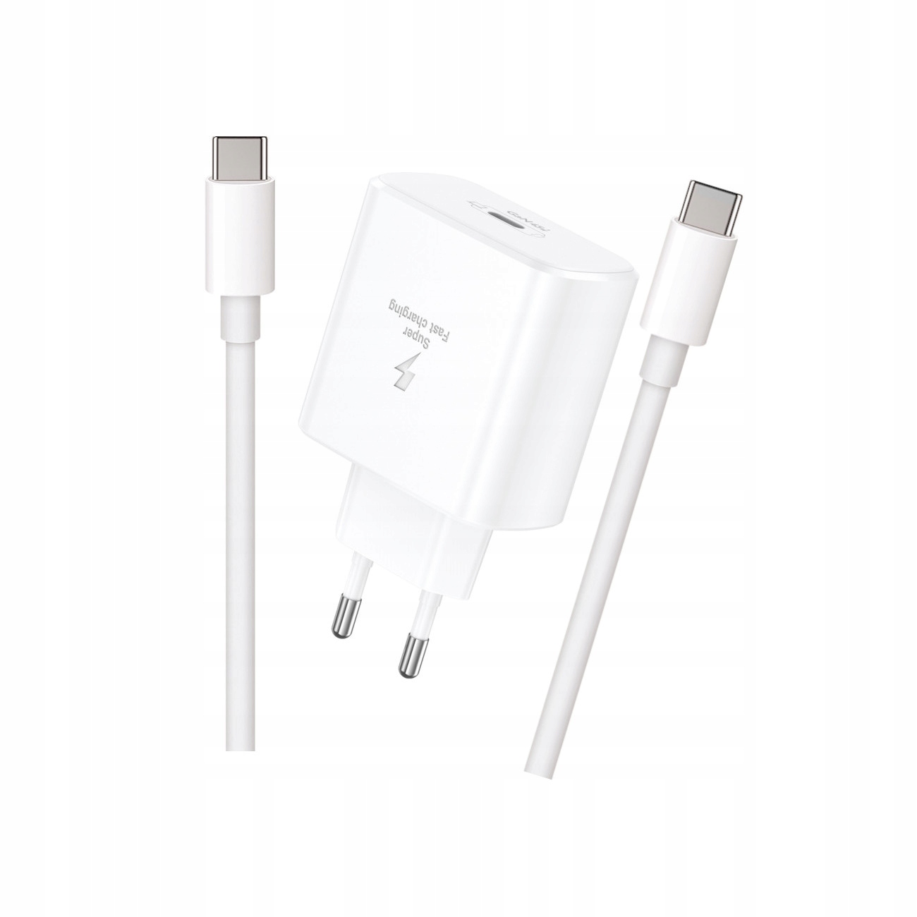Szybka �adowarka 45W wej�cie USB-C z bardzo d�ugim kablem 3 m do telefonu bia�a Samsung Galaxy A07 4G / 2