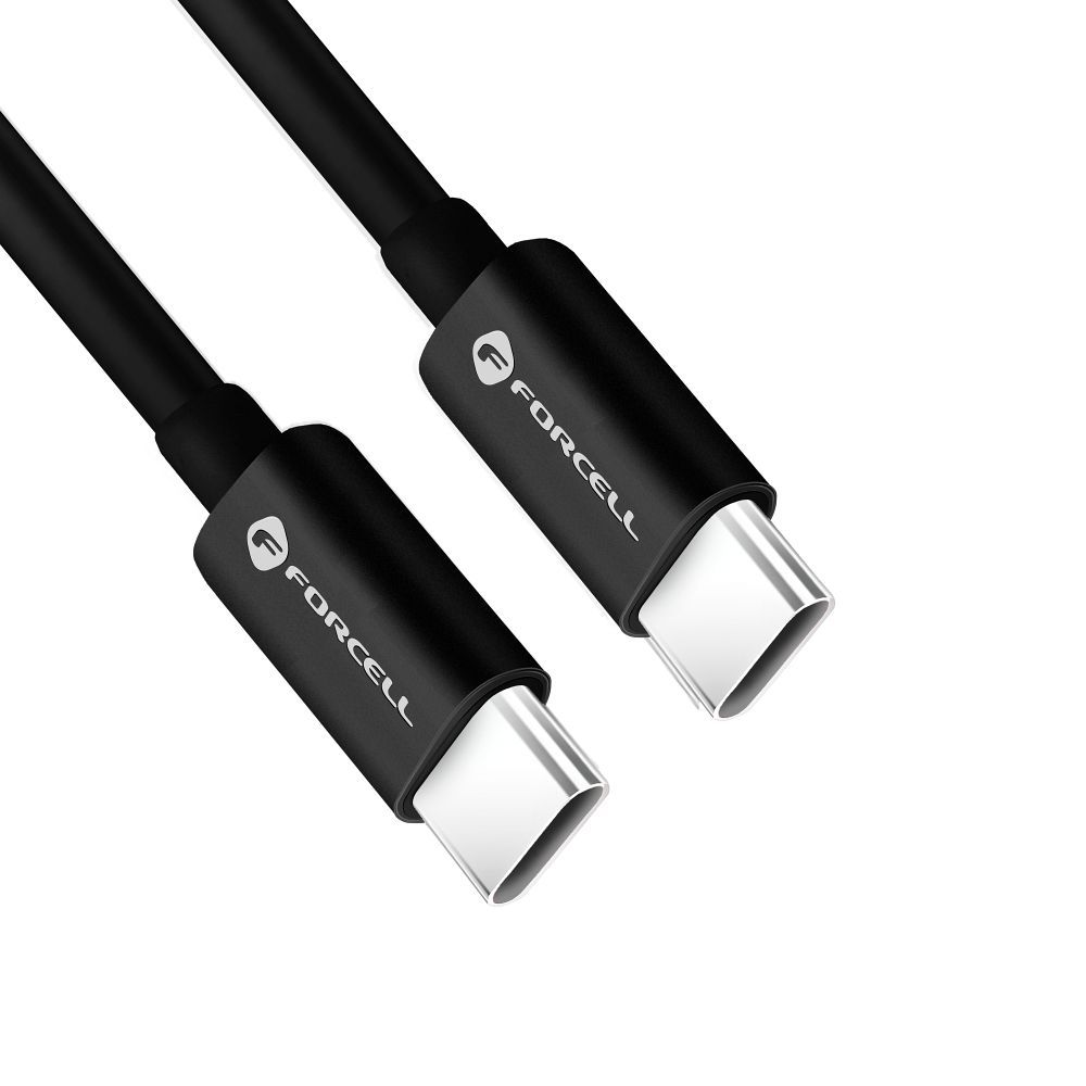 FORCELL F-ENERGY C338 kabel USB-C do USB-C PD QC4.0 3A 60W 2m czarny / 3