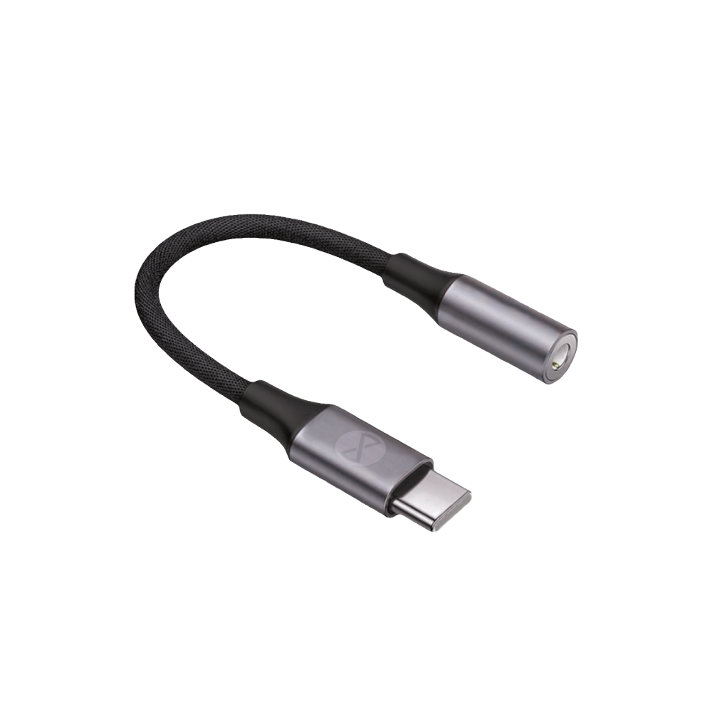 Forever adapter audio AJC-01 jack 3,5 mm - USB-C czarny / 2