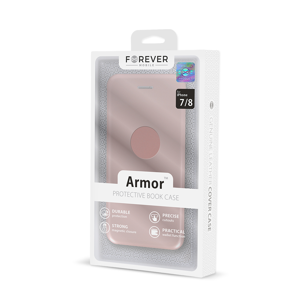 Forever Armor Book Case szary Apple iPhone XR / 9