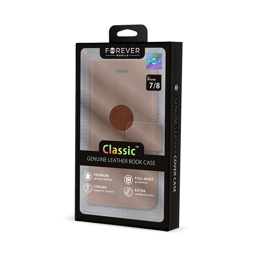 Forever Classic Leather Book Case br�zowy Apple iPhone 11 Pro / 6