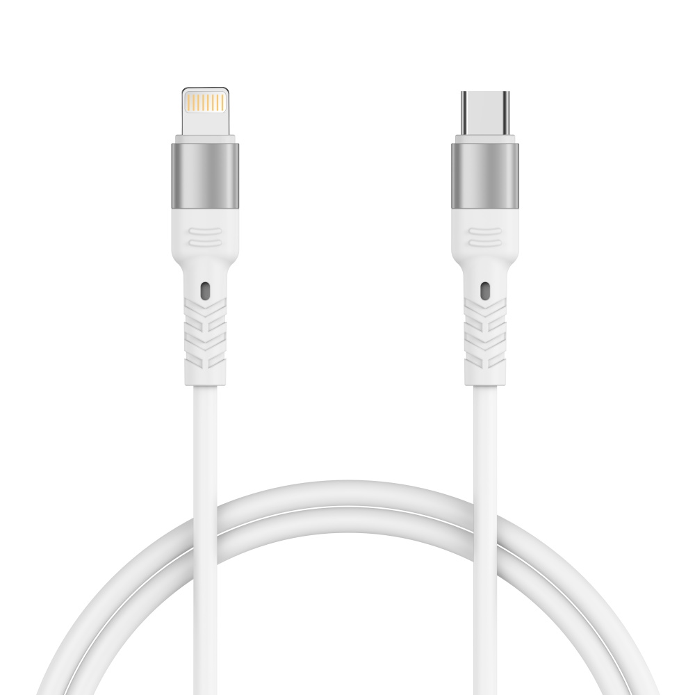 Forever Core kabel High Power USB-C - Lightning 1,5 m 20W bia�y