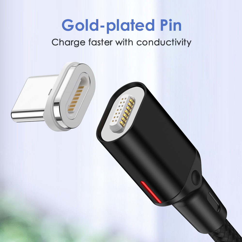 Forever Core kabel magnetyczny 3w1 USB - Lightning + USB-C + microUSB 1,0 m czarny 20W z przesy�em danych / 6