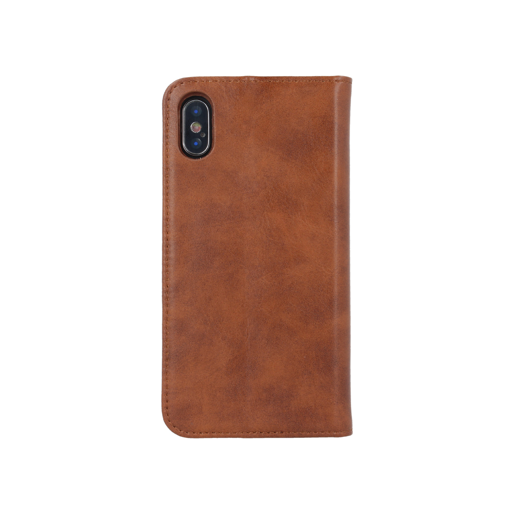Forever Gamma 2in1 Leather Book Case brzowy Apple iPhone XS Max / 4