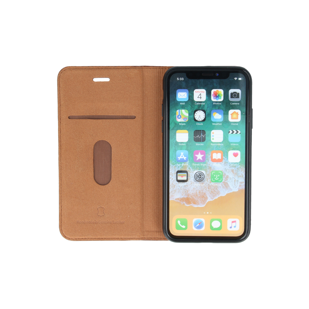Forever Gamma 2in1 Leather Book Case br�zowy Apple iPhone XS Max / 6