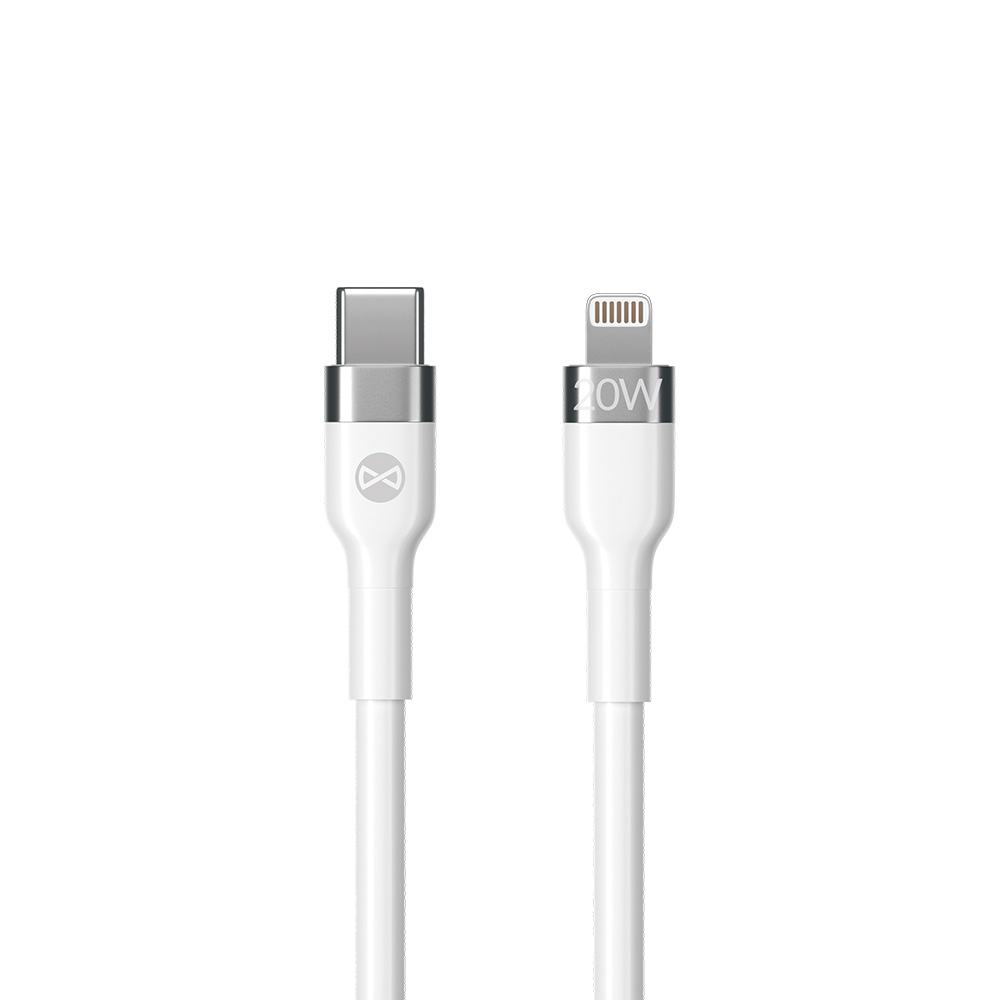 Forever kabel Flexible USB-C - Lightning 1,0 m 20W bia�y / 2