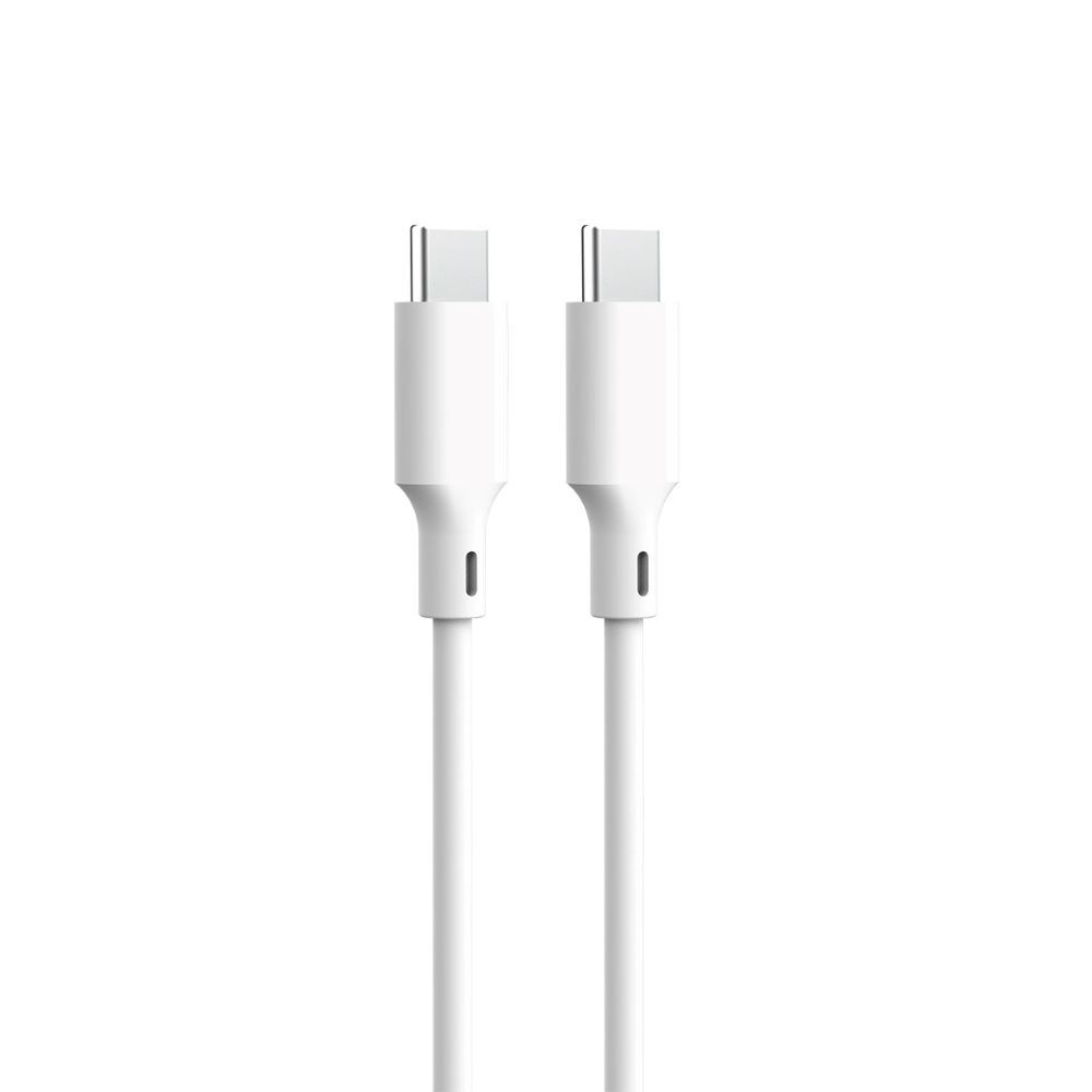 Forever kabel recycling USB-C - USB-C 1,5m  3A KR60-CC-00 bia�y