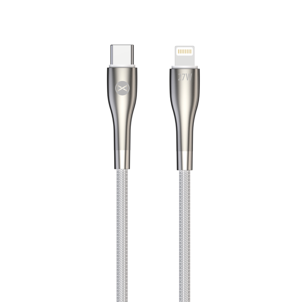 Forever kabel Sleek USB-C - Lightning 1,0 m 27W biay