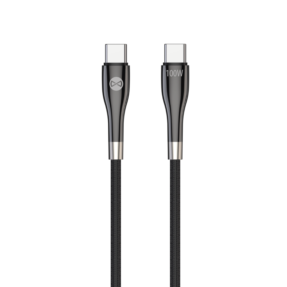 Forever kabel Sleek USB-C - USB-C 1,0 m 100W czarny