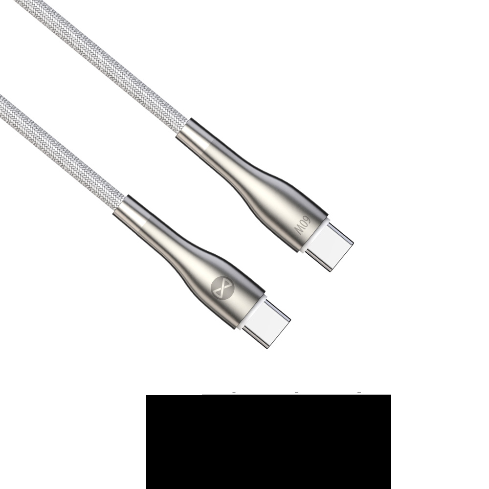 Forever kabel Sleek USB-C - USB-C 2,0 m 60W bia�y / 4