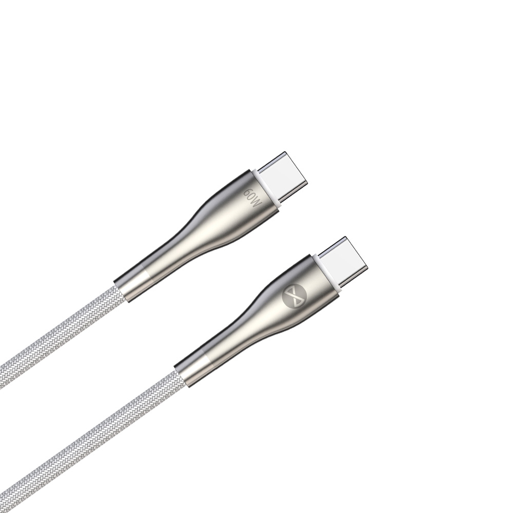 Forever kabel Sleek USB-C - USB-C 2,0 m 60W bia�y / 5