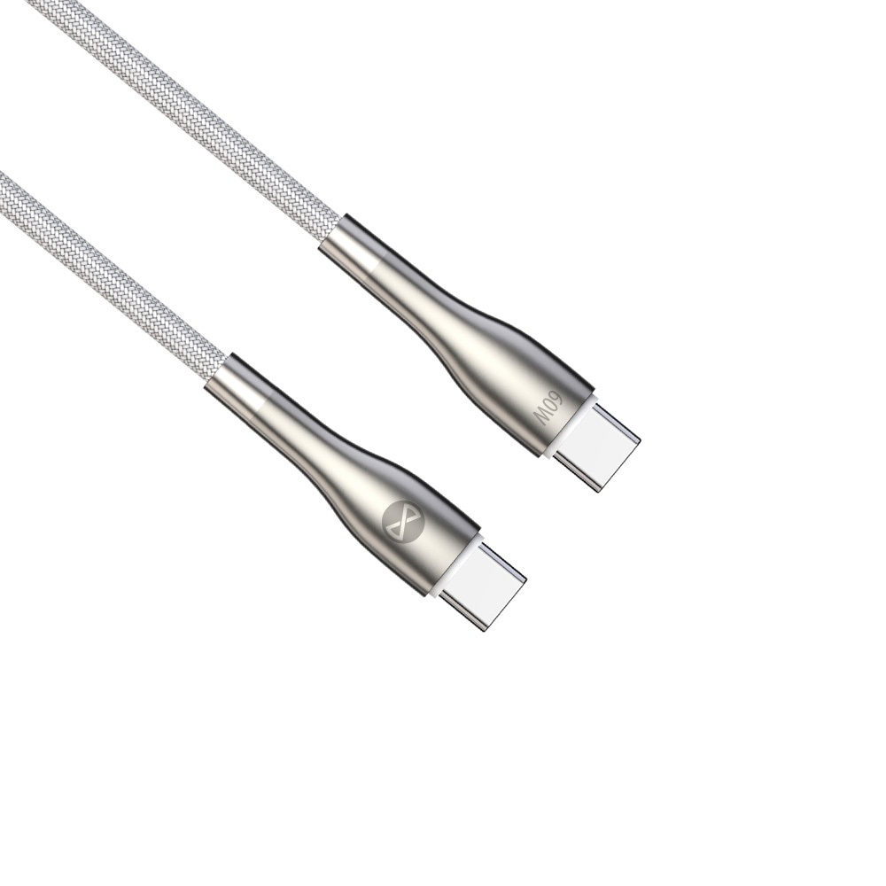 Forever kabel Sleek USB-C - USB-C 2,0 m 60W bia�y / 6