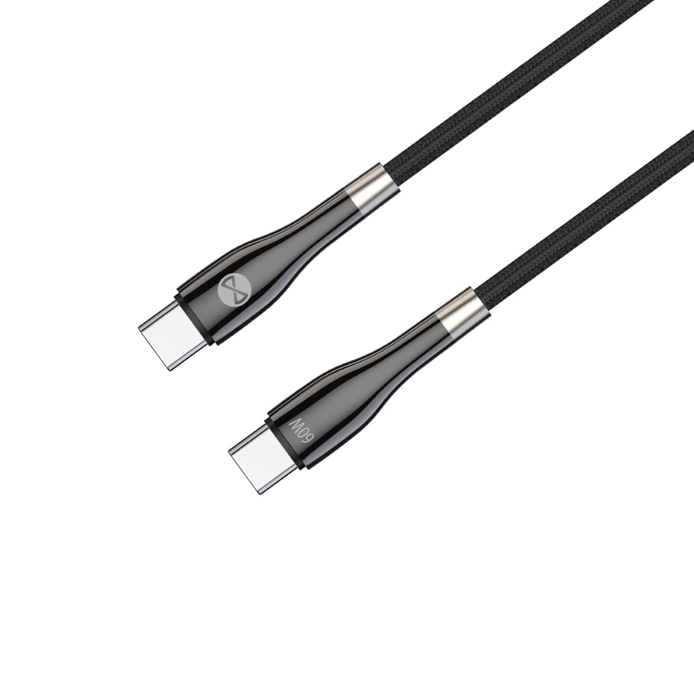 Forever kabel Sleek USB-C - USB-C 2,0 m 60W czarny / 3