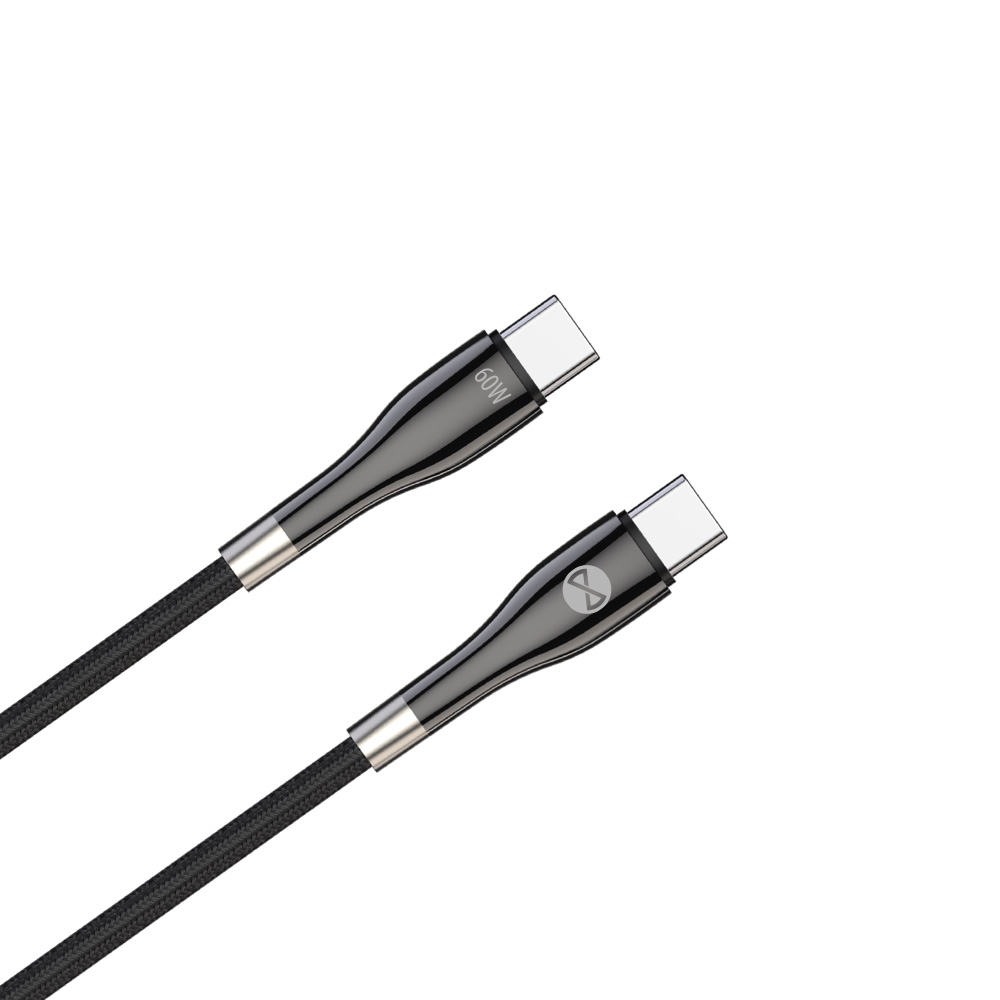 Forever kabel Sleek USB-C - USB-C 2,0 m 60W czarny / 5