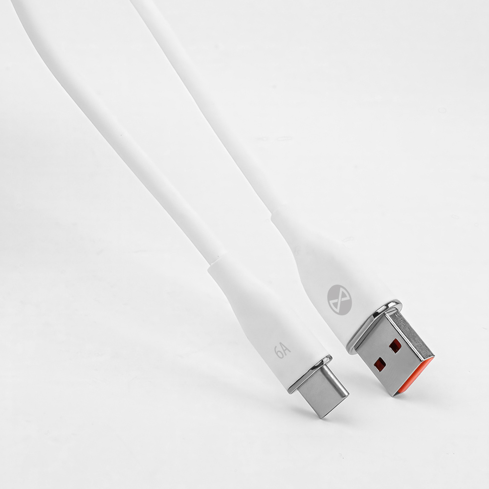 Forever kabel USB - USB-C 1,0 m 6A biay / 3