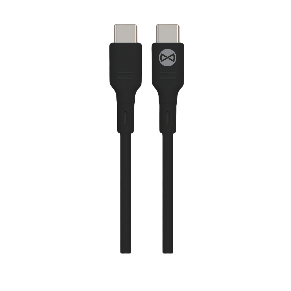 Forever �adowarka samochodowa PD QC CC-06 1x USB-C 1x USB 20W czarna + kabel USB-C - USB-C 60W / 2