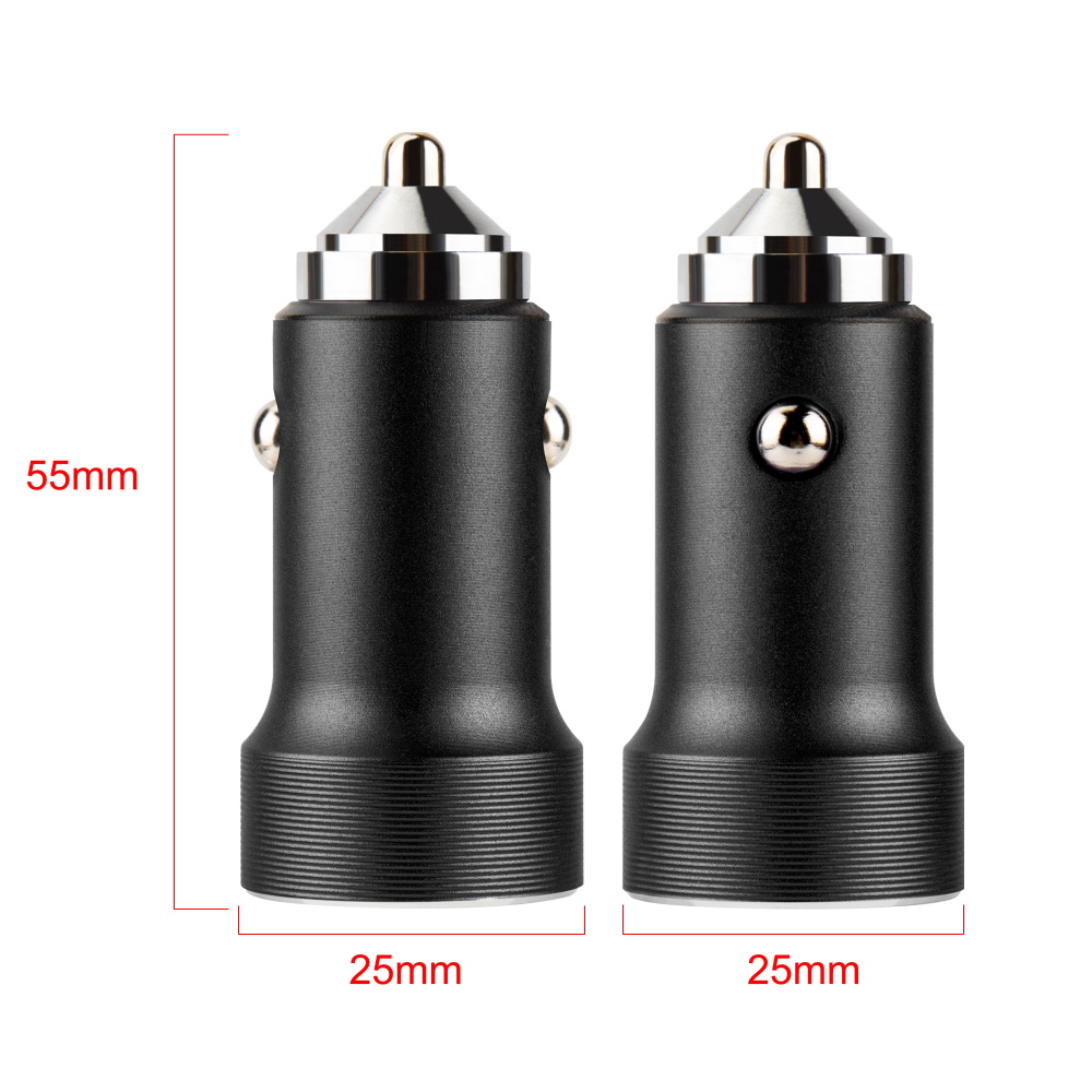 Forever �adowarka samochodowa PD3.0 + QC3.0 CC-06 1x USB-C 1x USB 20W czarna / 5