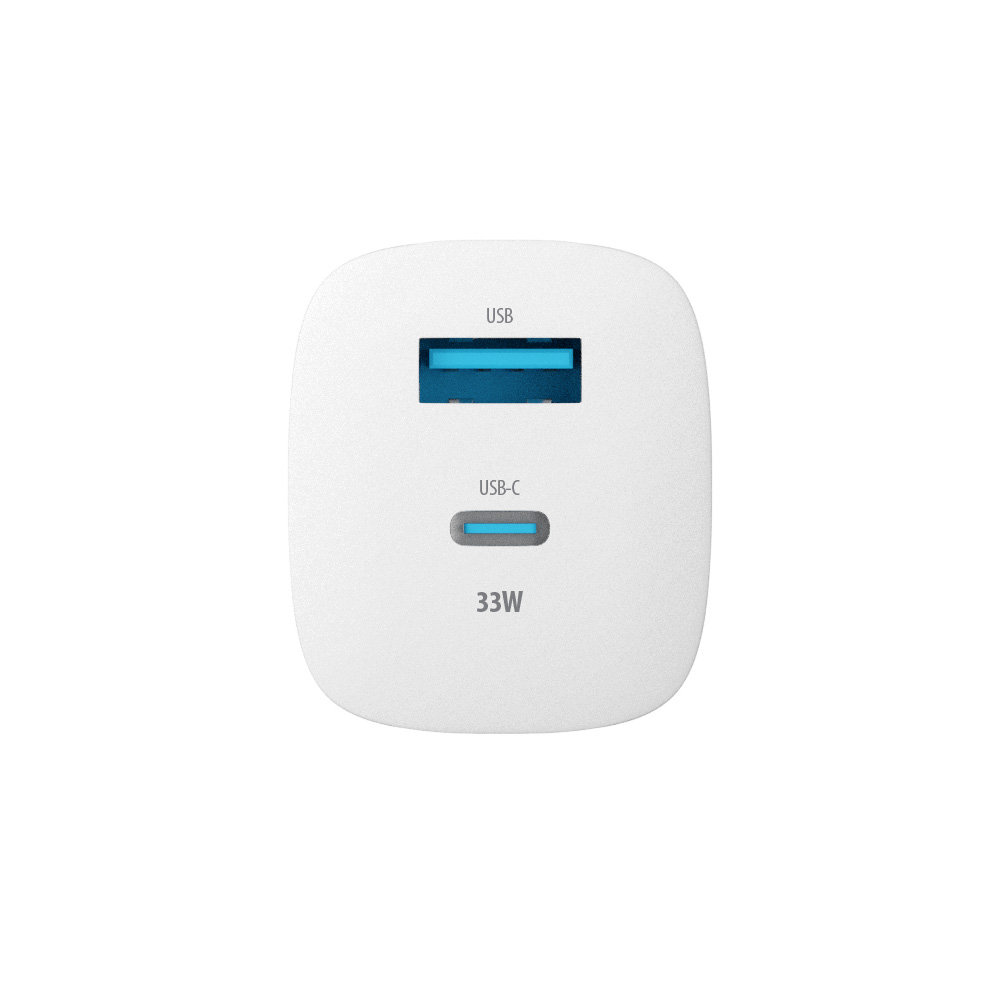 Forever �adowarka sieciowa GaN PD QC TC-05 1x USB-C + 1x USB 33 W bia�a / 5