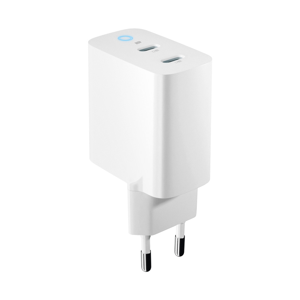 Forever �adowarka sieciowa GaN PD QC TC-06-40CC 2x USB-C 40W bia�a / 2