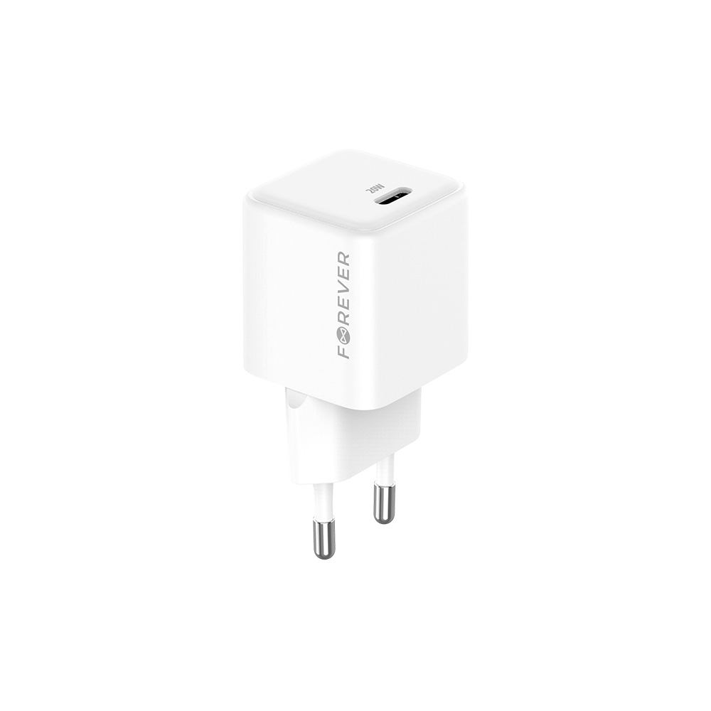Forever �adowarka sieciowa GaN PD QC TC-08-20C 1x USB-C 20W bia�a / 2