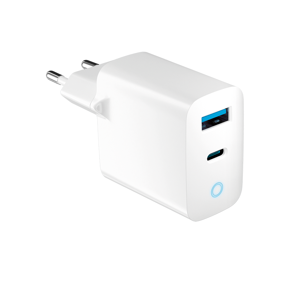 Forever �adowarka sieciowa PD QC TC-06-20AC 1x USB-C 1x USB 20W bia�a