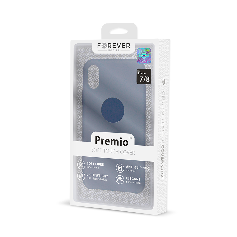 Forever Nak�adka Premio niebieska Apple iPhone XS / 4