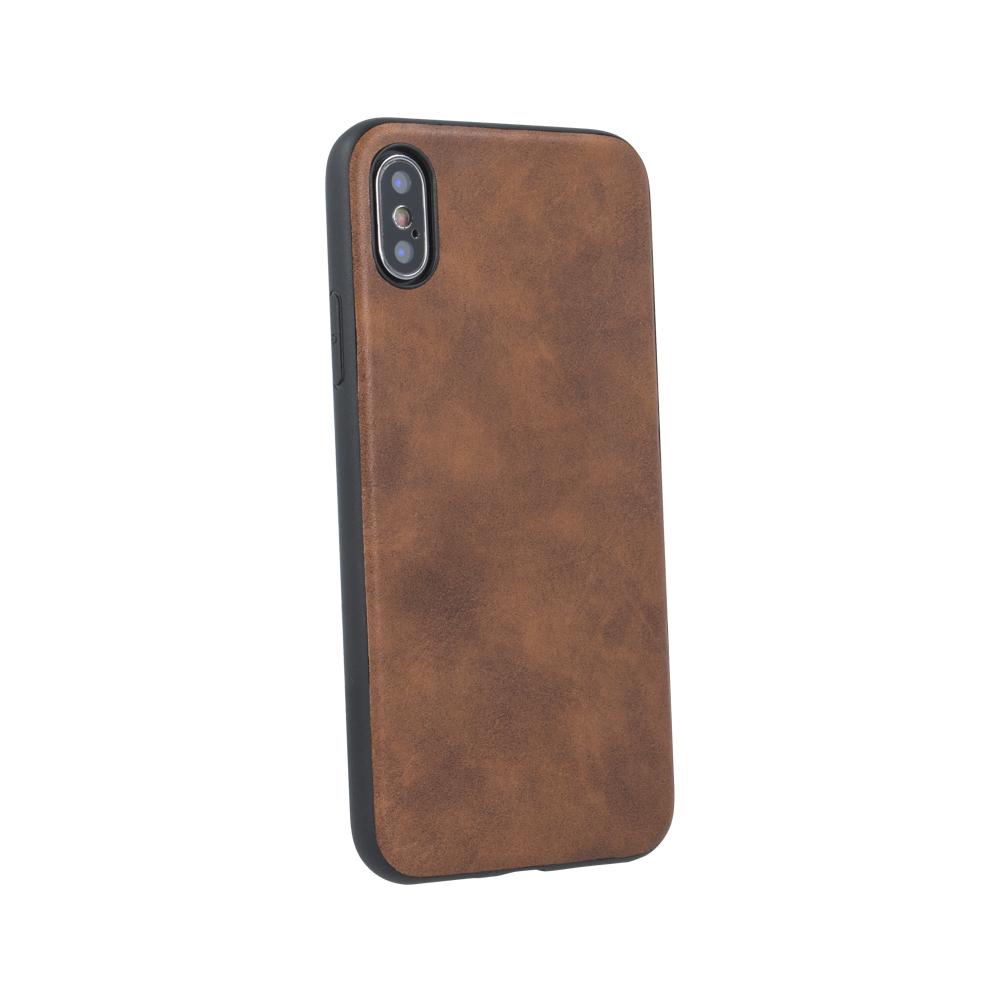 Forever Nak�adka Prime leather back br�zowa Apple iPhone XS Max / 2