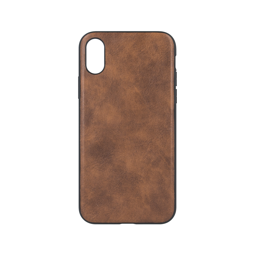 Forever Nak�adka Prime leather back br�zowa Apple iPhone XS Max / 3