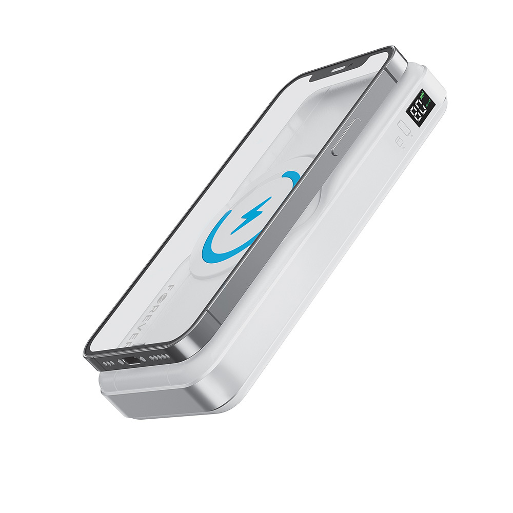 Forever power bank bezprzewodowy MATB-300 10000 mAh 3w1 bia�y
