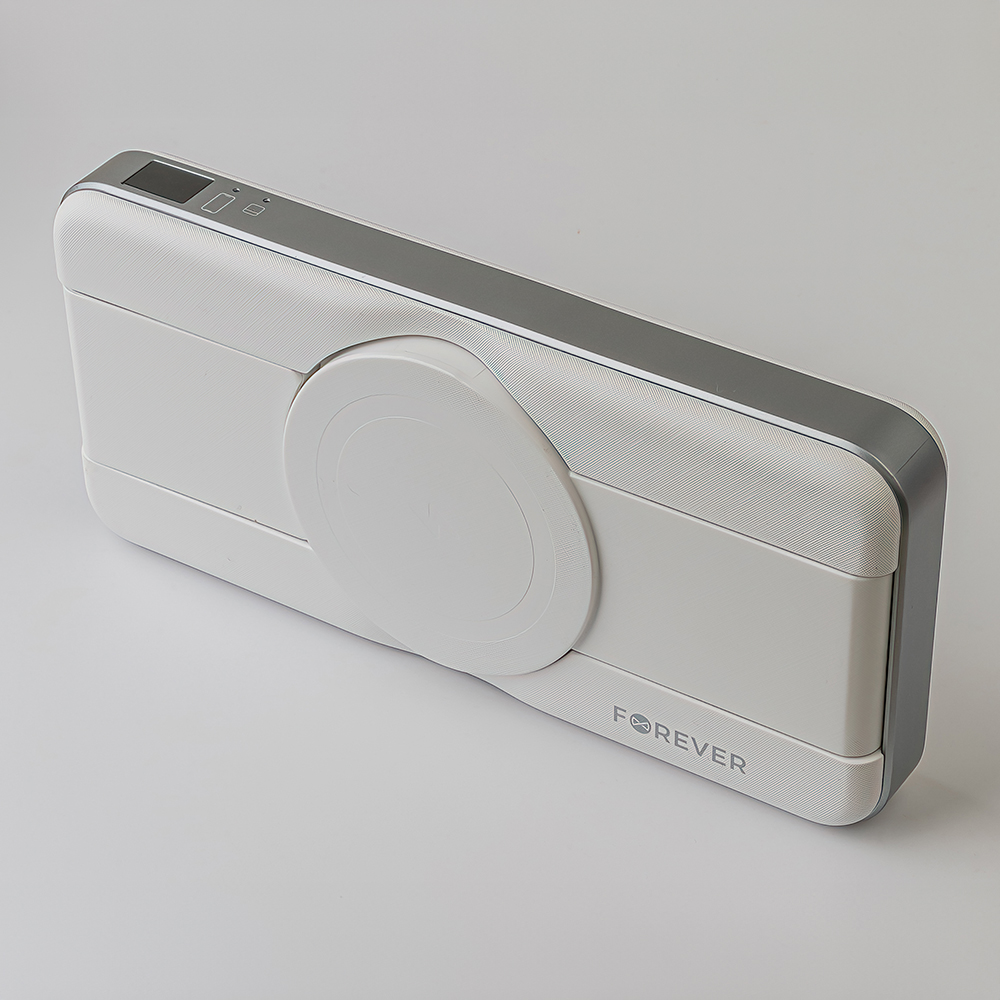 Forever power bank bezprzewodowy MATB-300 10000 mAh 3w1 bia�y / 12
