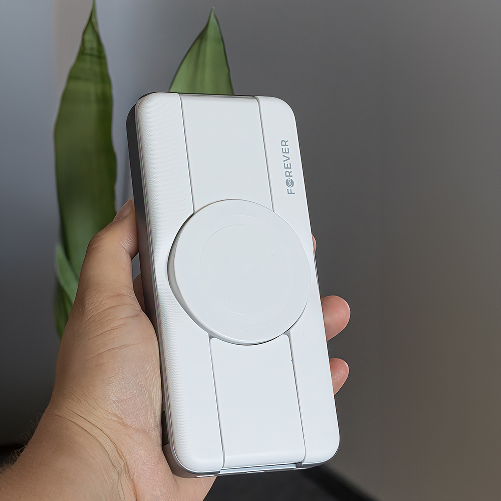 Forever power bank bezprzewodowy MATB-300 10000 mAh 3w1 bia�y / 7