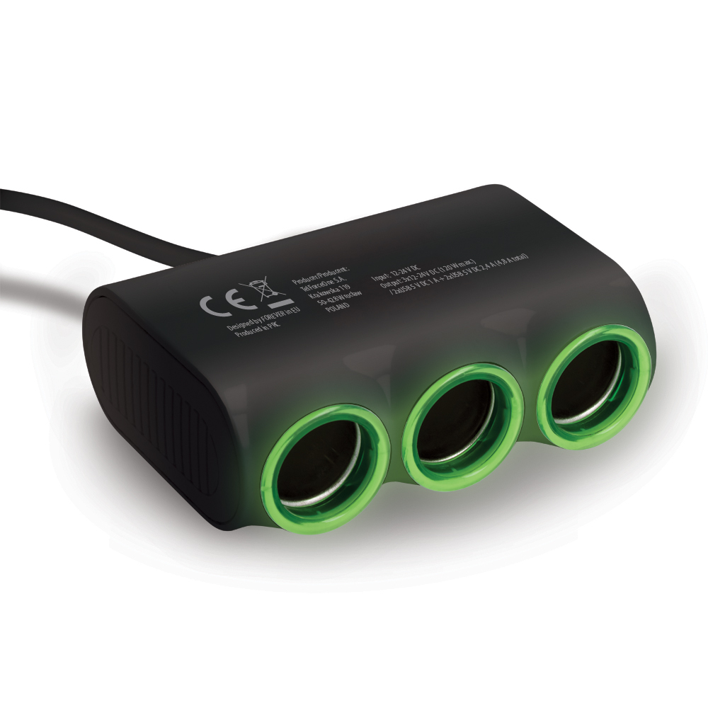 Forever rozdzielacz gniazda samochodowego CSS-05 4x USB / 2